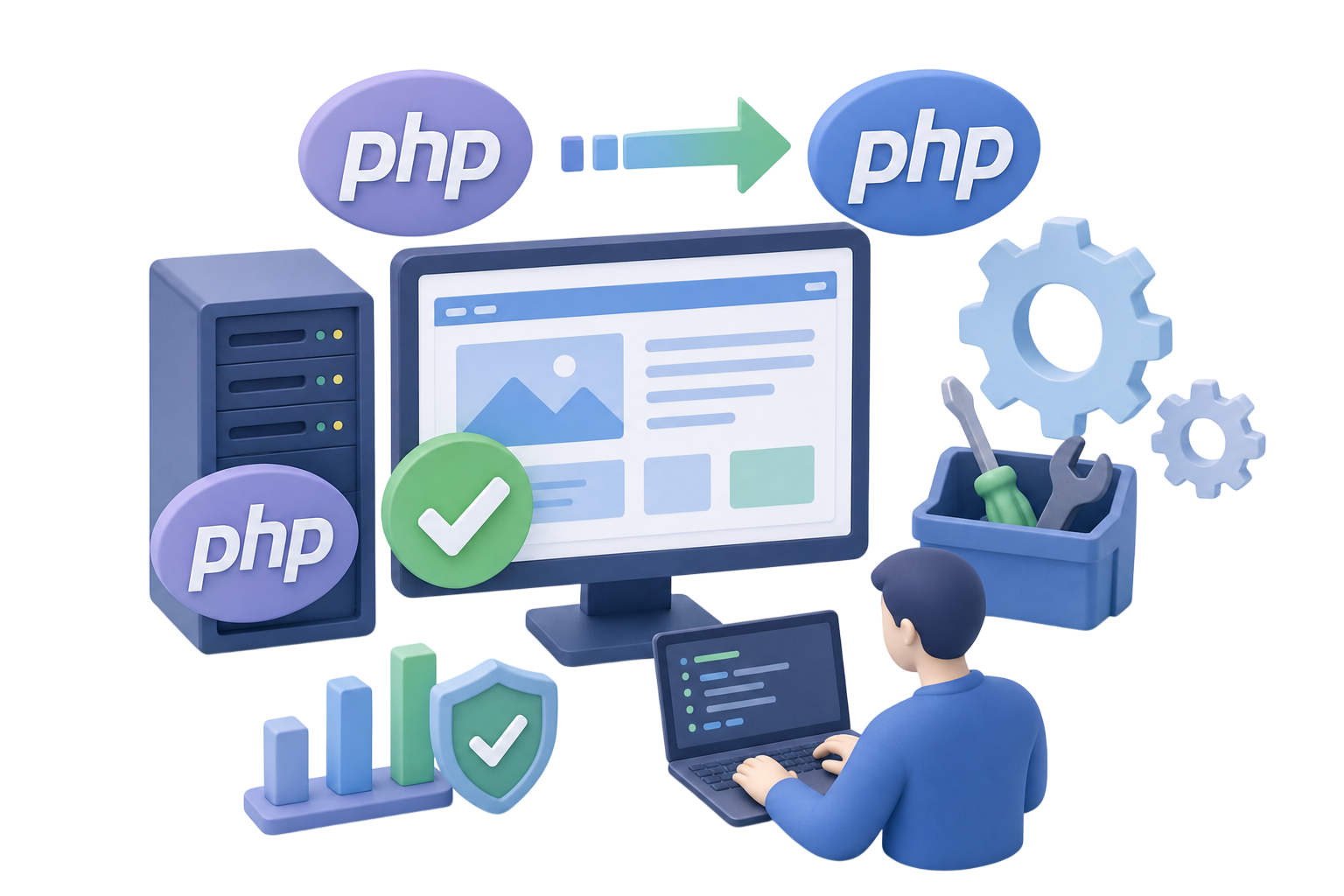 安全 PHP 更新图像